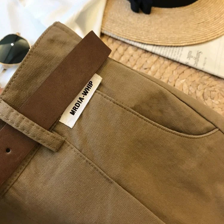 New Wide Leg Shorts for Women 2024 Summer Thin Cotton A Line Short Pants Office Lady Classic Loose Casual Zipper Women‘s Shorts