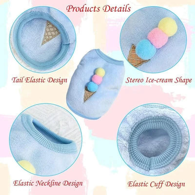 Rabbit Soft Fleece Guinea Pig Cosy Vest | Bunny Costume for Ferret Chihuahua Rabbit |Pet Clothes &Accessories