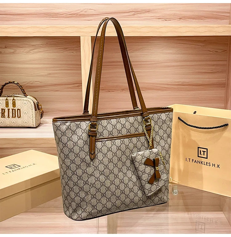 Brand handbag for women 2025 new spring/summer high-end texture retro designer single shoulder crossbody bag with large capacity