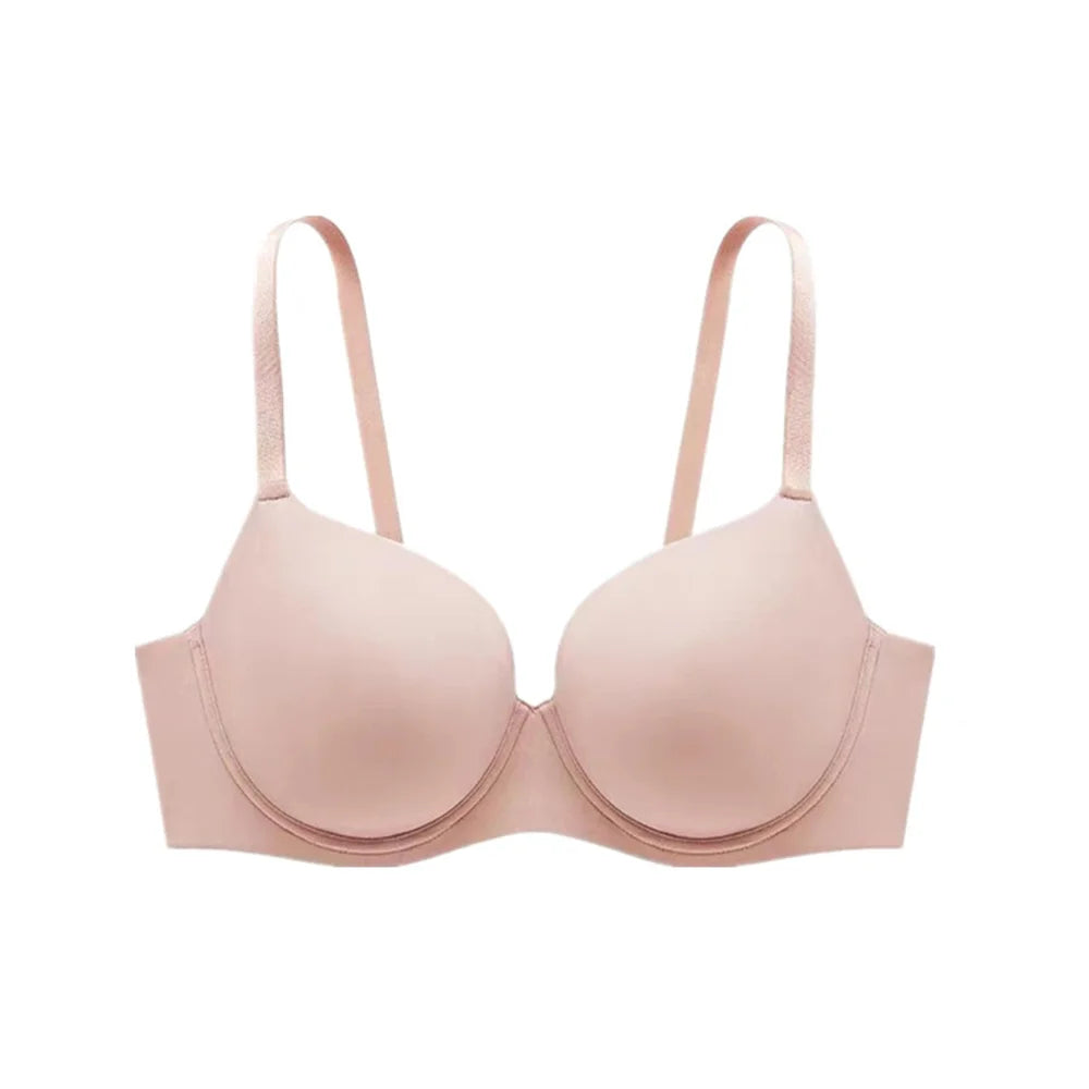 Breathable Full Cup Bra Women's Underwear Invisible Anti-Sagging Side Breast Collection Large Size Summer Brassiere Comfortable