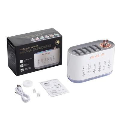 Music-Sensing Air Humidifier 7 Colors LED Light Aroma Diffuser For Home Car 700ml Cool Mist Maker Essential Oil Diffuser