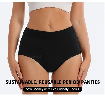 Menstrual Period Underwear High Waist Menstruation Panties Woman Abundant Flow Menstrual Cycle Absorbent Underwear Period Shorts