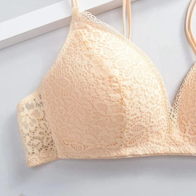 Women Bra Sexy Lace Bralette Floral Wireless Bra Female Underwear A B Cup Lingerie Soft Solid Color Fashion Brassiere