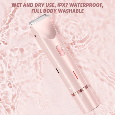 Bikini Epilator For Women Dual Head Electric Razors Portable Wireless Hair Remover Smoothes Silky Wet/Dry Face Body Epilator