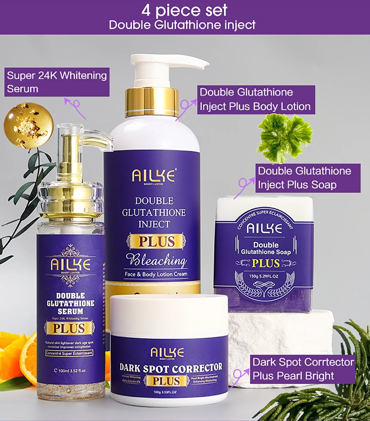 AILKE Premium Skin Lightening Cream - Dark Spot Corrector for Uneven Skin Tone - Face, Body, Underarm, Knees, Elbows, Knuckle