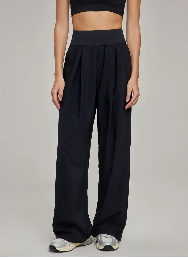 Women pants  Wide Leg High Waist Loose Trousers Summer Casual Yoga Pants  Draping Breathable Gym Lounge Pants Woman clothing