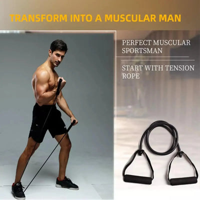 Resistance Bands with Handles Elastic Exercise Bands Exercise Cord Fitness Bands for Muscle Training/Shape Body/Physical Therapy