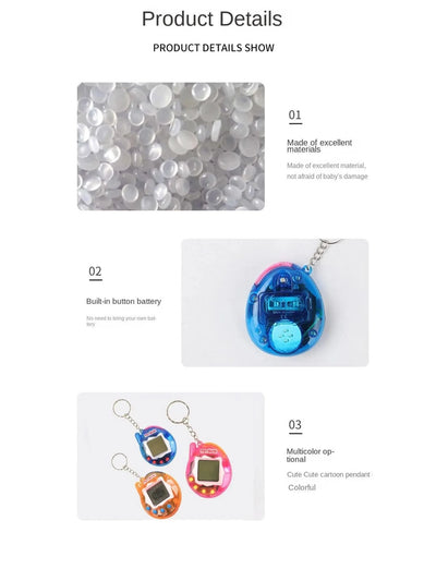 Retro Handheld Virtual Pet Game - Compact, Easy-to-Use, Interactive Fun - Perfect Gift for Holidays & Gamers