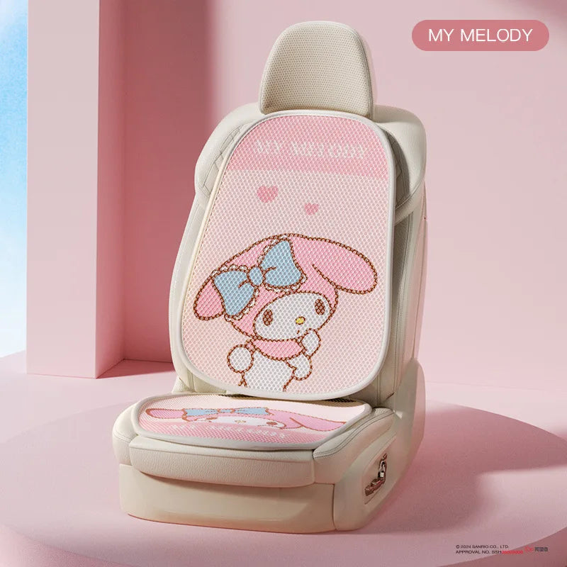 Sanrio Car Seat Cushion Car Cushion Protective Cushion Mesh Seat Cover Four Seasons Car Accessories Hello Kitty Car Accessories