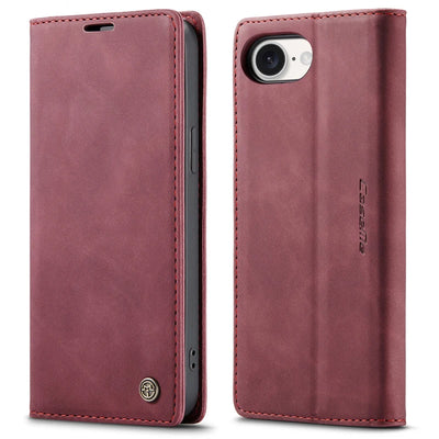 Flip Wallet Case for iPhone 16e 2025 Magnetic Folio Leather Cover with Card Holder Kickstand Shockproof Durable Protective Shell