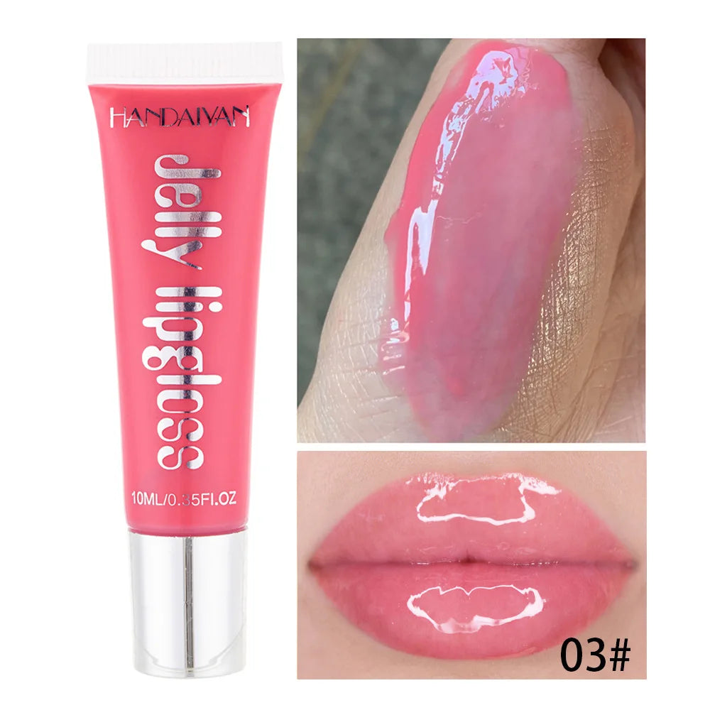 Candy Shades Moisturizing Lip Gloss Lip Oil Makeup Shinny Nutritious Liquid Lip Glosses Cherry Jelly Oil Clear Lipgloss