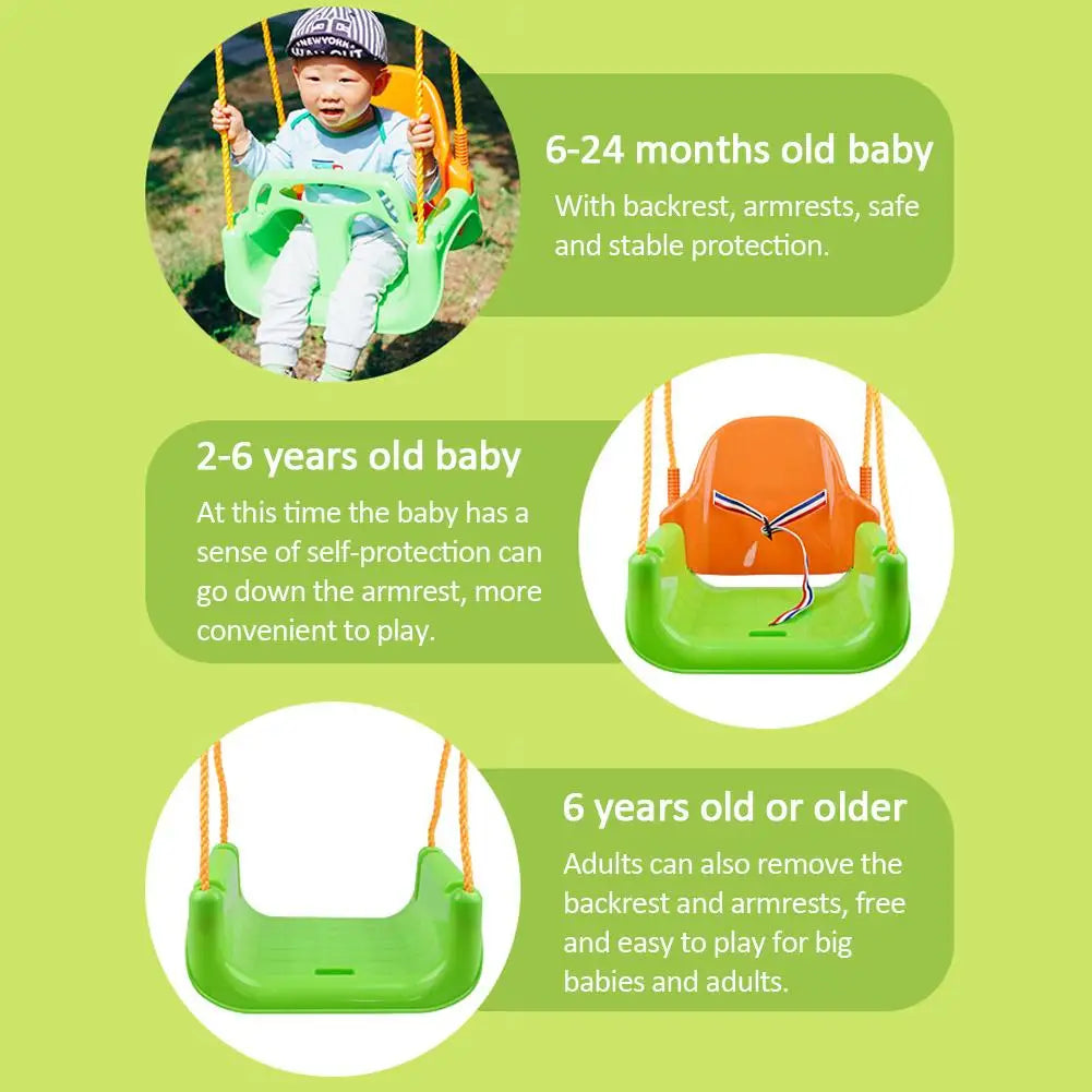 Children Swing Disc Toy Seat Kids Swing Rope Swings Outdoor Playground Hanging Garden Play Entertainment Activity For Adult/Kid