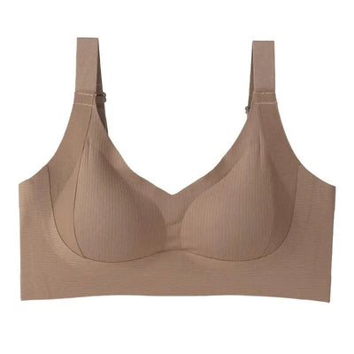 Women's Full Cup Seamless Bras Wide Straps Adjustable Underwear Women Big Breasts Bra Female No-wire Trace-Free Underwear
