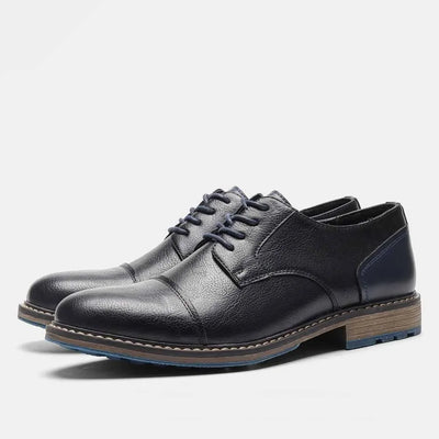 Men's Formal Shoes British Retro Brogue Shoes Mens Casual Business Leather Oxfords Men Office Dress Shoe Flats