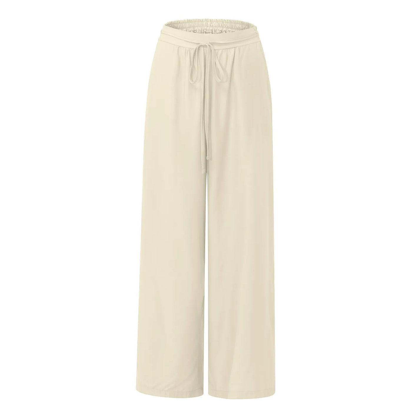 Women's Wide Leg Pants High Waist Casual trousers Solid Color Elastic Waist Tie Belt Loose Sweatpants gym pantalones de mujer