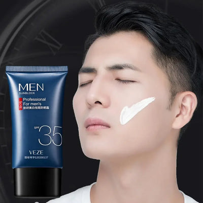SPF 35 Sunscreen Cream For Men Non-Greasy Moisturizing Sunscreen For Face Protection Body Sunscreen Lotion Whitening Skin Care