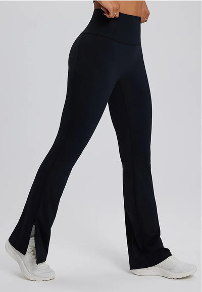 Yoga Leggings Women Bell-bottoms Fitness Leggings Running Cycling Pants Breathable Workout Gym Sports Tights High Waist Leggings