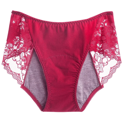 Women's Leak Proof Menstrual Panties lace Breathable SexysWaterproof Mid Waist Physiological Period Seamless  Underwear
