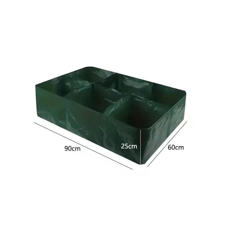 Garden Planting Bag Multi-gird Felt Growing Bag Rectangle Planting Nursery Pot Vegetable Tomato Potato Planting Container Plant