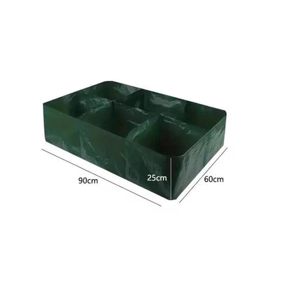 Garden Planting Bag Multi-gird Felt Growing Bag Rectangle Planting Nursery Pot Vegetable Tomato Potato Planting Container Plant