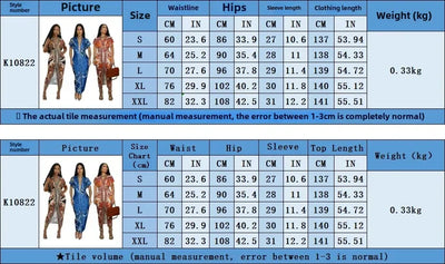 Fashionable Short Sleeve V-Neck Printed Slim Fit African Style Women's Dress K10822 Cross-Border Elegant Chic Dress