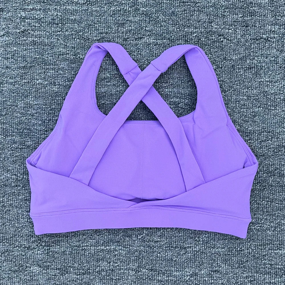 Breathable Sports Bra for Women, Fitness Top, Push Up Sport Bra, Fixed Pad, Yoga Underwear, Sport Tops Running Vest, Gym Wear