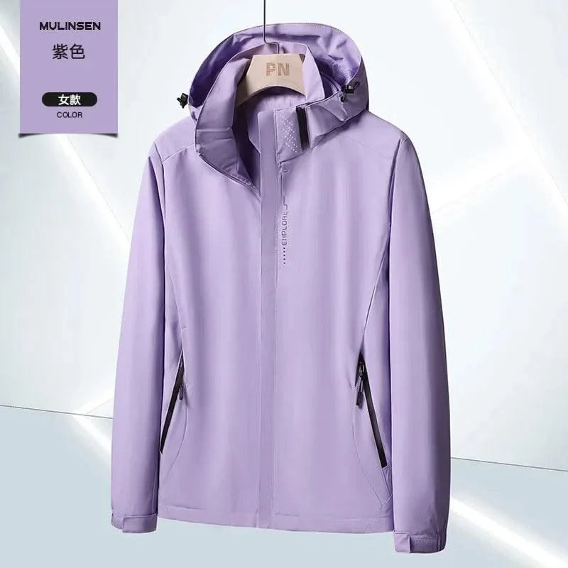 Waterproof Windbreaker Jackets For Women Men Camping Climbing Outdoor Hiking Coats Spring Autumn Unisex Outerwear