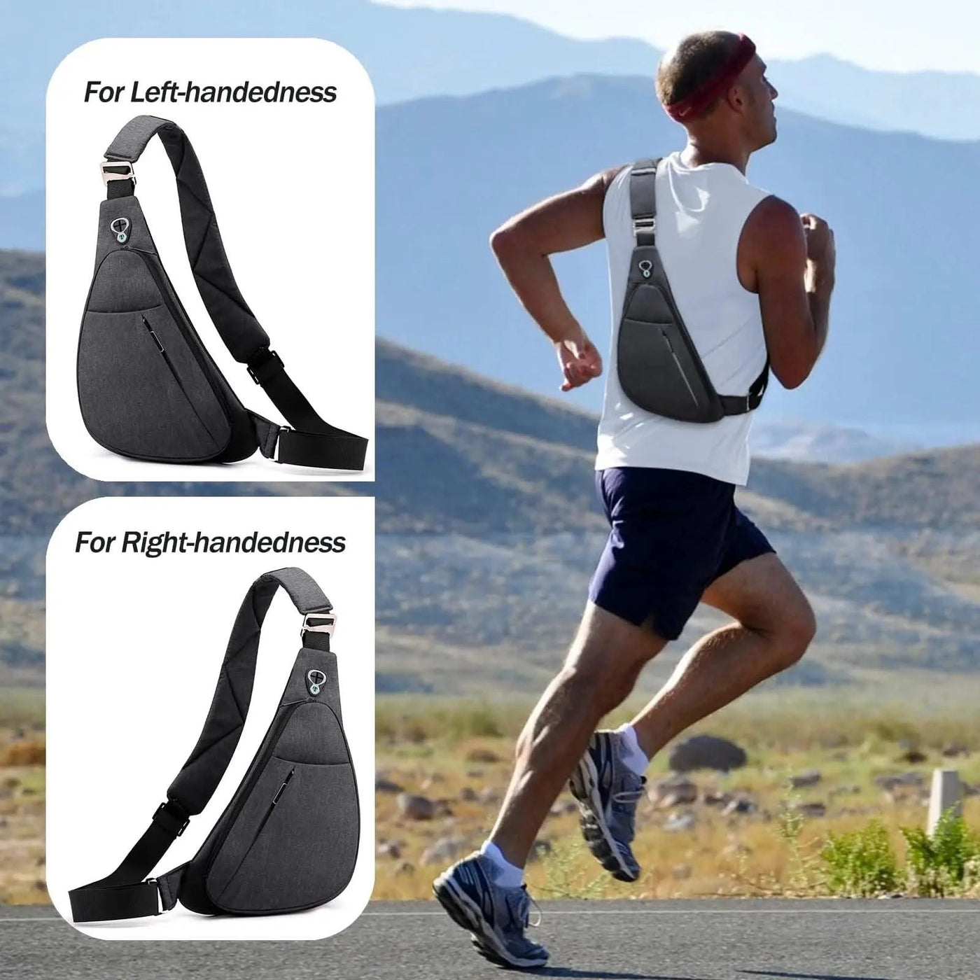 Sling Bag - Anti-theft Crossbody Shoulder Bag for Men and Women