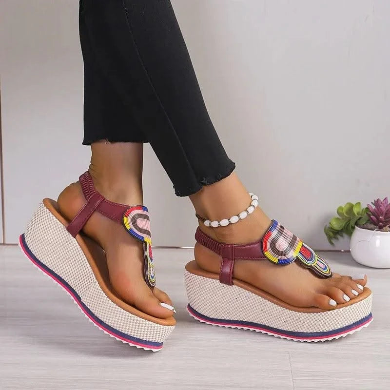 Women Sandal 2024 New Summer Fashion Shoes for Women Plus Size Open Toe Wedges Sandals Women Luxury Designer Platform Sandals