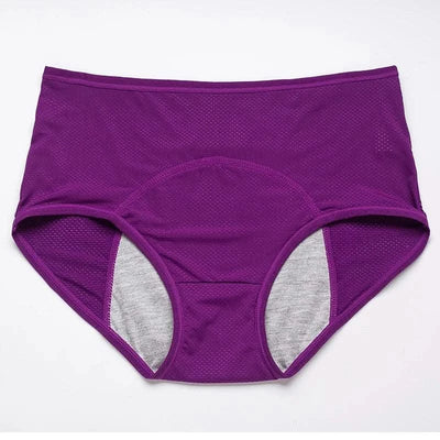 Leak Proof Menstrual Panties for Women, L-8XL Plus Size Cotton Underwear with Waterproof and Breathable Design for Periods