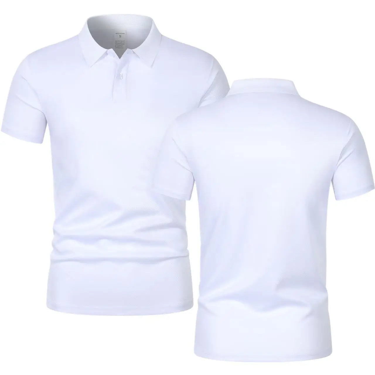 Men's Short Sleeve Polo Shirt Summe Button Classic Fit Casual T-Shirts Oversize Pullover Shirts Man Solid Color Lightweight Tops