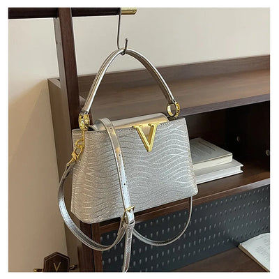 2025 New High-Sense Women's Designer Handbag - Feminine, Versatile, Large Capacity for Work & Crossbody