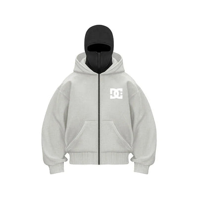 "2025 Men's Designer Clothing: Double-zipper hoodie, autumn and winter masked hip-hop Sweatshirt, Fitness and casual Hoodie.