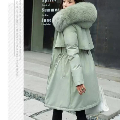 Women's Winter Hodded Fleece Padded Jacket Windbreaker Office Lady In Coats & Jackets Outerwear