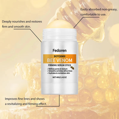 40g Bee Venom Firming Cream Stick Anti-Aging Face Serum Lifting Tightening Serum Skin Firming Cream Reduces Wrinkles Fine Lines