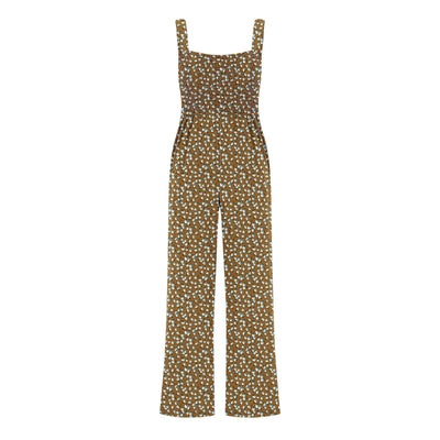 Summer Sexy Sling Jumpsuits Women'S Fashion Printed Loose Pencil Pants Casual Streetwear Elegant Party Female Spaghetti Rompers