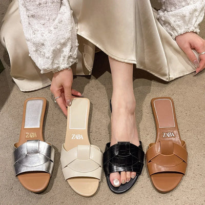 Designer Woman Flat Slippers Luxury Designer Sandals Casual Bottom Slippers Summer Women Sandals New Shoes for Women