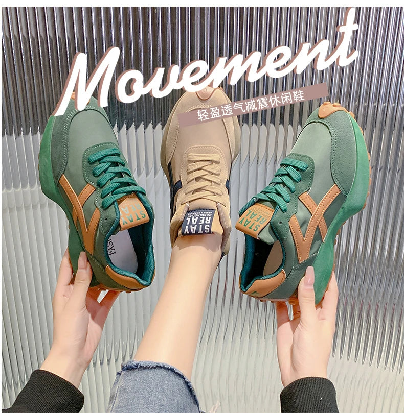 2025 Women Sneakers Platform Shoes New Fashion Leisure Light Anti-slip Black Running Shoe Fashion Designer Women Shoes
