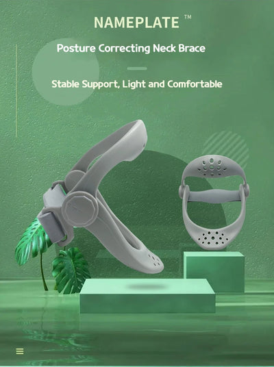 Neck brace, adjustable neck brace, neck traction device, anti sagging home correction fixing strap