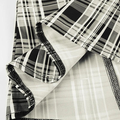 French Chic Ruffles Elegant Women T-Shirts Simple Fashion Slim Fit All-Match Plaid V-Neck Blouses
