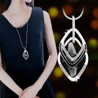 Long Necklaces & Pendants for Women Maxi Collier Femme Geometric Chain Fashion Necklace Statement Colar Accessories Jewelry 2024