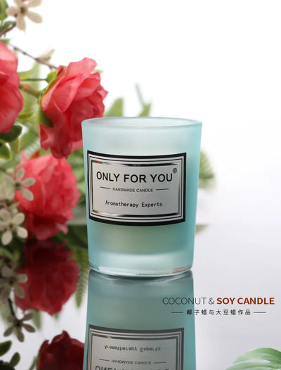 Tiffany Blue Aromatherapy Candle Wedding Return Companion Gift Wrap Fragrance Handmade Soy Wax European Romantic Candle Lamp