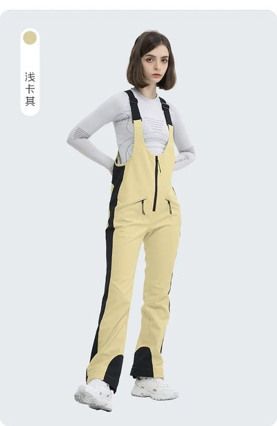 HIGH EXPERIENCE Ski Pants for Women Waterproof Camping Hiking Outdoor Thick Warm Skiing Snowboarding Winter Ski overalls
