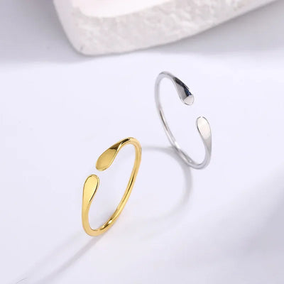 925 Sterling Silver Engagement Fine Jewelry Ladies Water Droplets Fine Stackable Rings For Women Jewellery Moneys 925