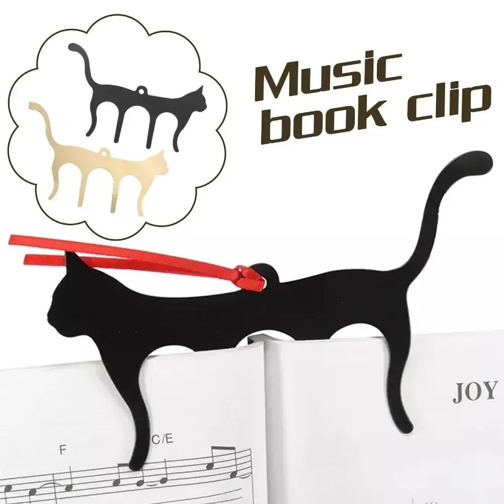 Music Book Clamp Note Cat Shaped Bookmark Tabs Music Clip Music Folder