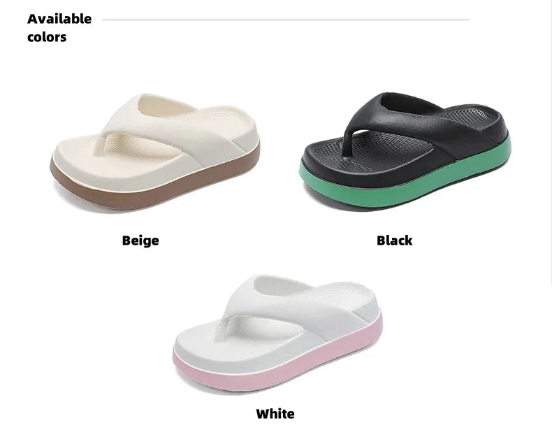 Woman Flip Flops Popular Design Shoes 2025 Trend Casual Platform Sandals Non-slip Outdoor Slippers Unique Features Flat Sandals