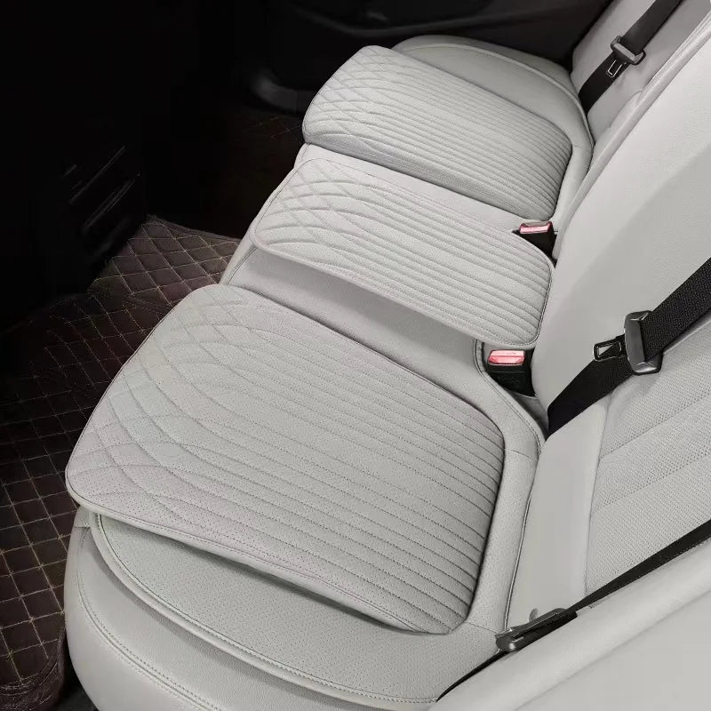 54cm Breathable Car Seat Cushion Luxury Leather Commercial Vehicle Non-slip Support Pad Universal High Rebound Sponge Seat Cover