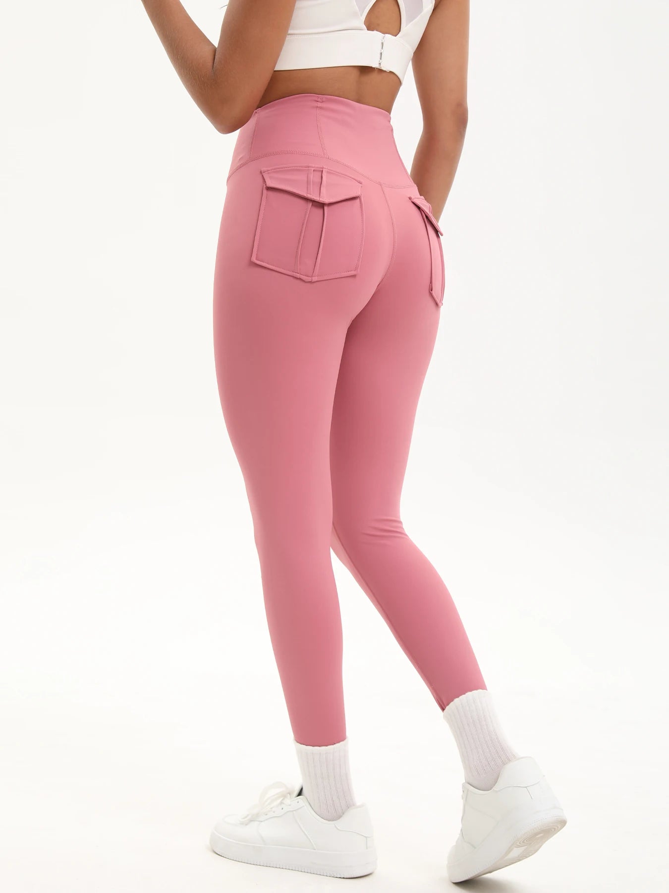 Women Yoga Legging trousers with pocket High Waist Fitness pants Cargo style Cycling Workout Gym Pants Breathable sports pants