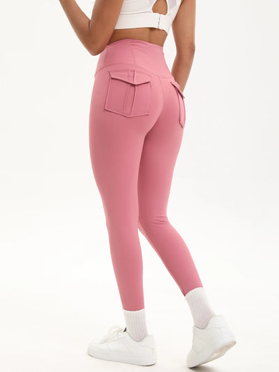 Women Yoga Legging trousers with pocket High Waist Fitness pants Cargo style Cycling Workout Gym Pants Breathable sports pants