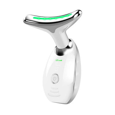 Electric Neck Massager with 7 Color Neck Beauty Device EMS Neck Facial Eye Massage Vibrating Massager Beauty Tools